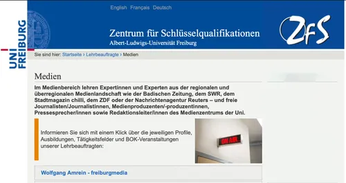 Logo Zentrum für Schlüsselqualifikationen der Universität Freiburg
