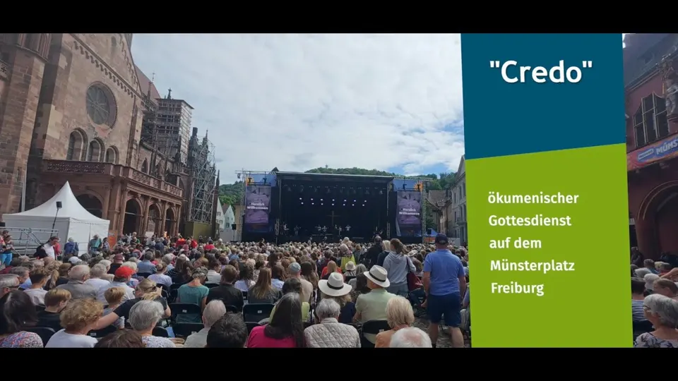 Credo ökumenischer Gottesdienst Münsterplatz Freiburg