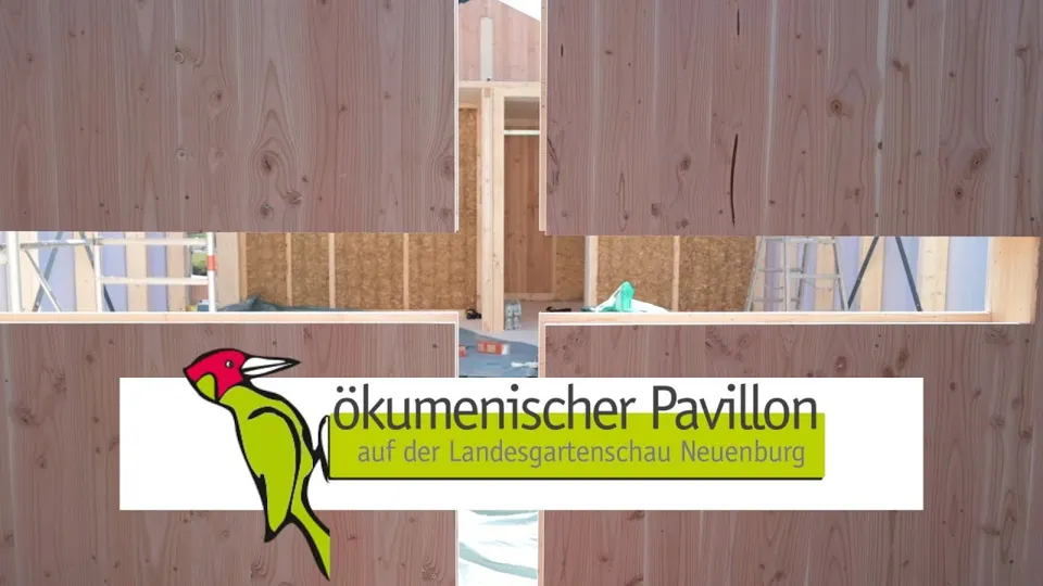 Strohbau Pavillon an der LGS Neuenburg